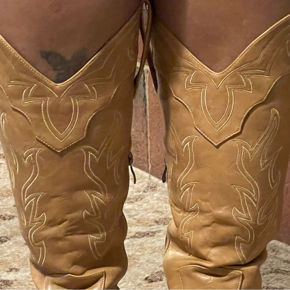 New Cowgirl Boots Tan size 10 - Picture 13 of 15